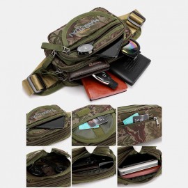 Men Waterproof Multi-pocket Camouflage Outdoor Chest Bag Belt Bag Sling Bag
