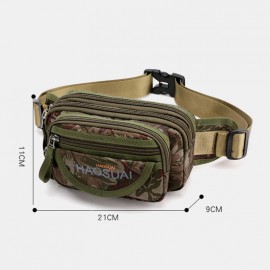 Men Waterproof Multi-pocket Camouflage Outdoor Chest Bag Belt Bag Sling Bag