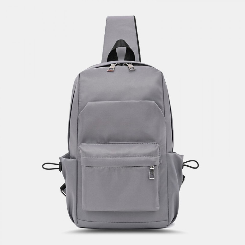 Men Oxford Large Capacity Chest Bag Multi-pockets Crossbody Bag Shoulder Bag Men Oxford Large Capacity Chest Bag Multi-pockets Crossbody Bag Shoulder Bag